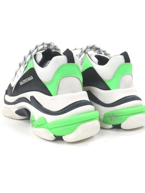 Balenciaga Triple S Mesh Leather Distressed Dad Shoes Low Cut Sneakers - Picture 6 of 11